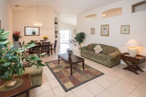 House, 3 Bedrooms | Living area | Flat-screen TV, DVD player - Creekside 232 (Kissimmee)