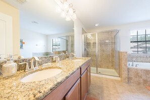 Villa, 6 Bedrooms | Bathroom | Combined shower/tub, hair dryer, towels - Champions Gate 1473 (Davenport)