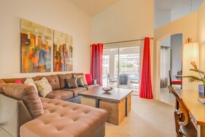 House, 4 Bedrooms | Living area | Flat-screen TV