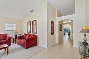 Villa, 4 Bedrooms | Living area | Flat-screen TV, table football - Rolling Hills 7979 (Kissimmee)