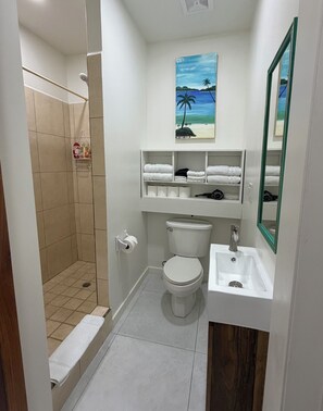 淋浴設備、風筒、提供毛巾、番梘