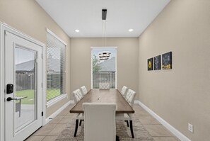 Dining room · family meals on long stays