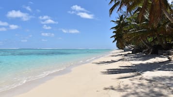 Playa en los alrededores y toallas de playa