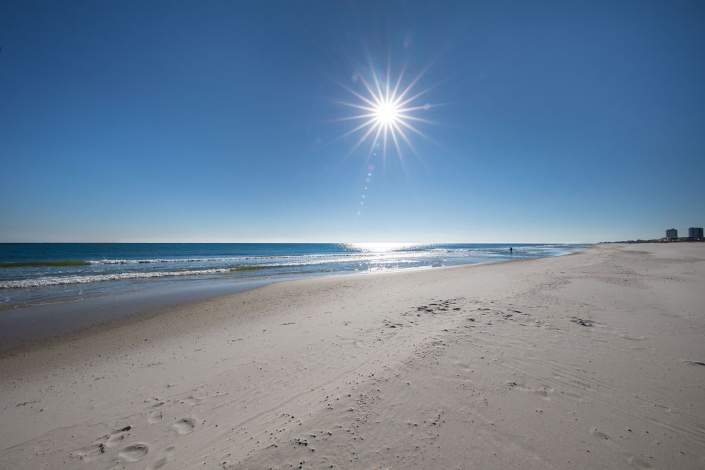 Beach nearby, sun-loungers