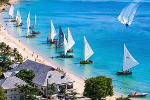 Liggestole, badehåndklæder