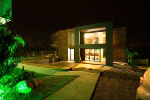 Front of property – evening/night