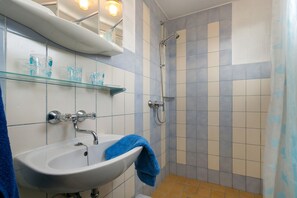Shower, hair dryer