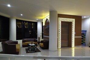 Sitteområde i lobbyen