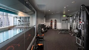 Fitness facility - SPACIOUS & STUNNING VIEW 2BR apt in Melb (Melbourne)