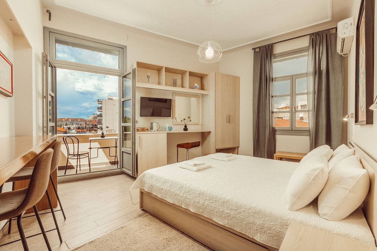 Standard Apartment (Temple of Hephaestus View) | 1 bedroom, premium bedding, blackout drapes, soundproofing