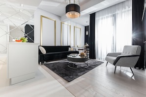 Deluxe Apartment, 1 Bedroom (III) | Iron/ironing board, free WiFi, bed sheets - DUNE B - FAF (Mielno)