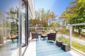 Deluxe-Apartment, 2 Schlafzimmer (I) | Terrasse/Patio