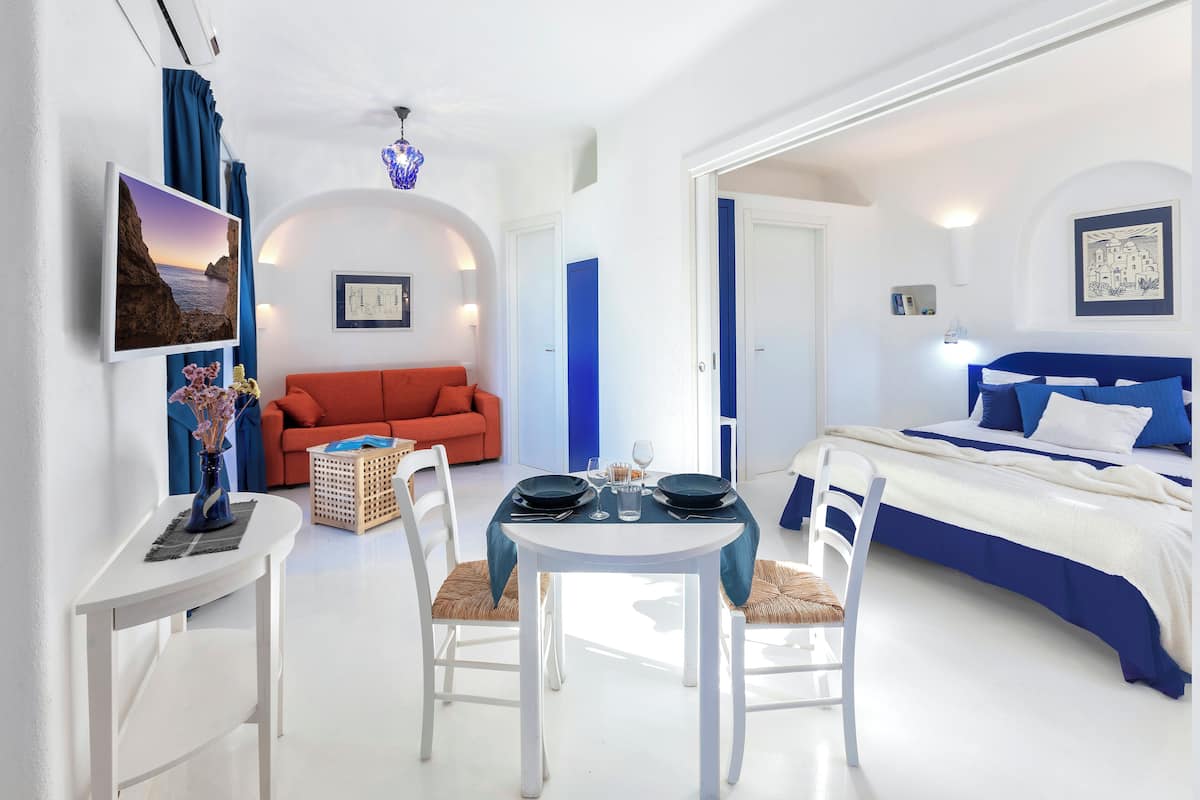 Apartment, Terrace, Sea View | 1 bedroom, premium bedding, down comforters, in-room safe