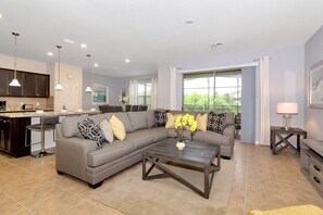 En 40-tommers TV med kabel-kanaler