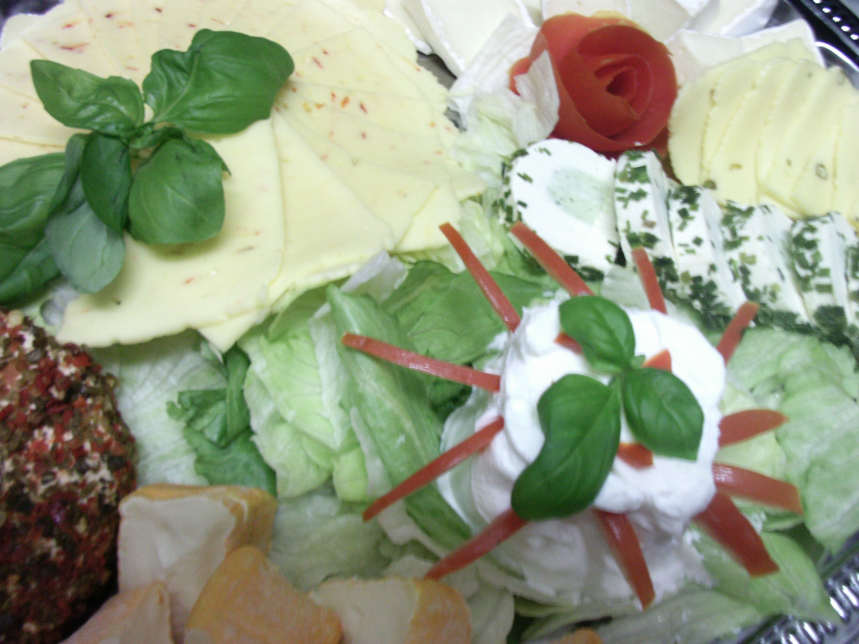 A salad with various ingredients.