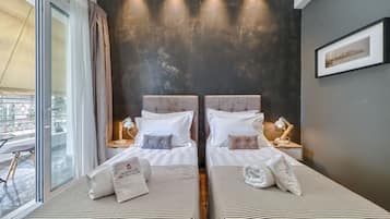 Luxury Apartment, City View | 3 bedrooms, Egyptian cotton sheets, premium bedding, memory foam beds