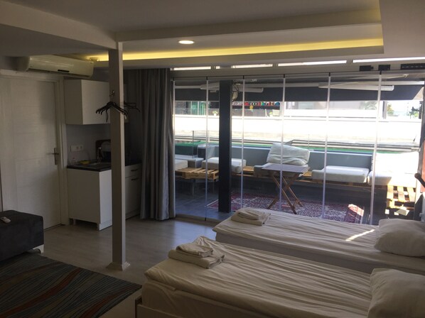 Panoramic Apartment, Terrace | In-room safe, blackout drapes, soundproofing, iron/ironing board - Ar Suites Taksim (Istanbul)