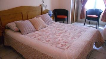 Individually decorated, individually furnished, desk, iron/ironing board