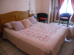 Individually decorated, individually furnished, desk, iron/ironing board