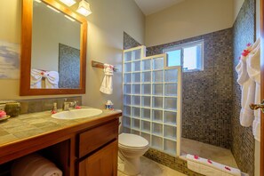 Condo, 3 Bedrooms | Bathroom | Towels - Indigo Belize 4B 3 Bedroom Condo by RedAwning (San Pedro)