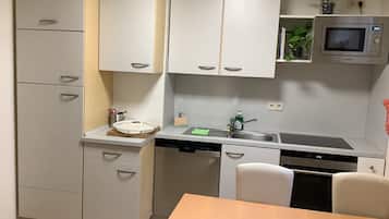 KĂŒhlschrank, Mikrowelle, Herdplatte, GeschirrspĂŒler