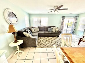 House, 4 Bedrooms | Living area | Smart TV - Cooper's Lighthouse 4 Bedroom Home by RedAwning (Surfside Beach)
