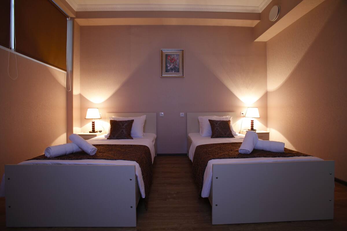 Desk, soundproofing, iron/ironing board, free cots/infant beds