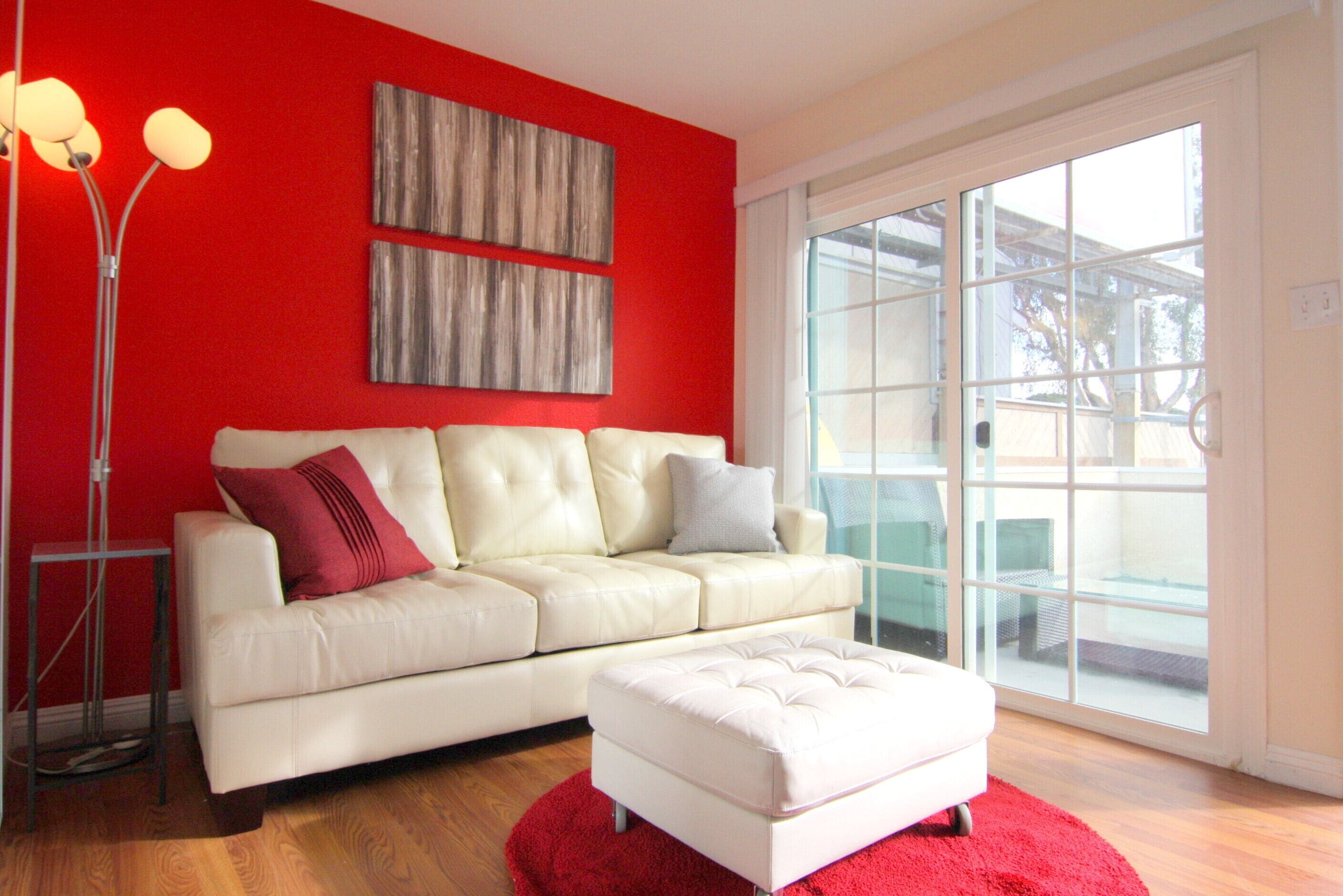 TV, DVD player, video library