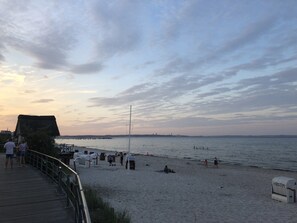 Vlak bij het strand