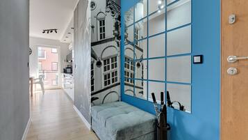 Superior-Apartment, 2Â Schlafzimmer, Balkon (Dluga Grobla 10/84) | 2 Schlafzimmer, individuell dekoriert, individuell eingerichtet