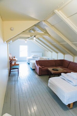 Family Quadruple Room, Shared Bathroom | Desk, blackout drapes, free cribs/infant beds, free WiFi - Tangahús Guesthouse (Borðeyri)