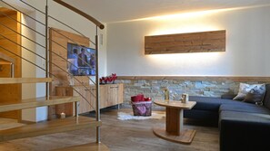 TV, DVD player, books