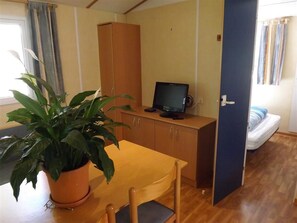 Mobile Home, 2 Bedrooms | Living area | Flat-screen TV