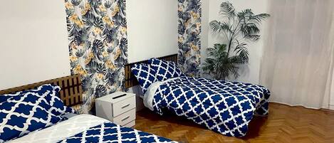 1 chambre, literie de qualité supérieure, couette en duvet d'oie