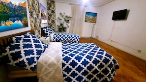 Apartamento familiar, 2 habitaciones, baño privado, planta ejecutiva (Carlos V) | 1 dormitorio, ropa de cama de alta calidad, edredones de plumas