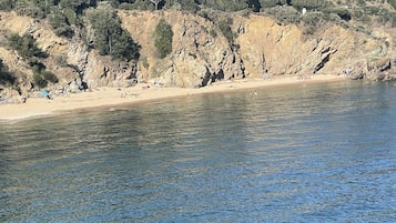 Vlak bij het strand