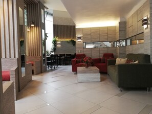 Sitteområde i lobbyen