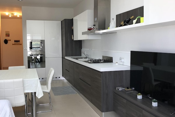 Kitchen and living room
