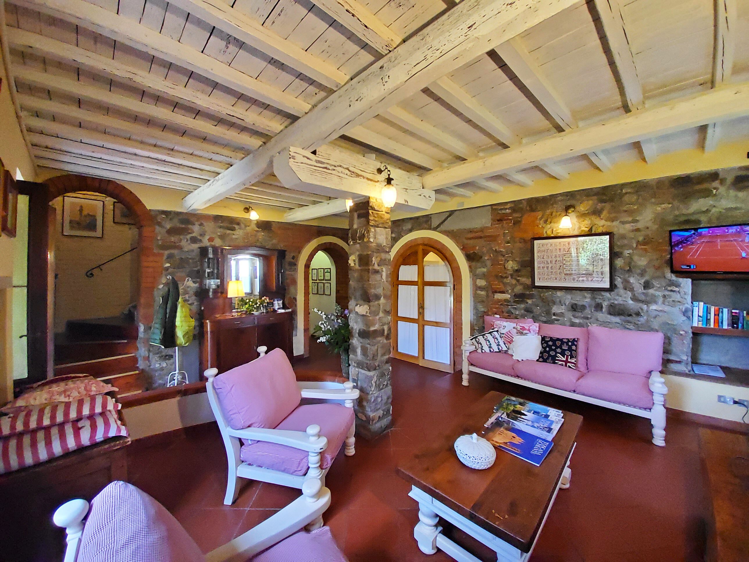 Smart-TV, Kamin, Bücher