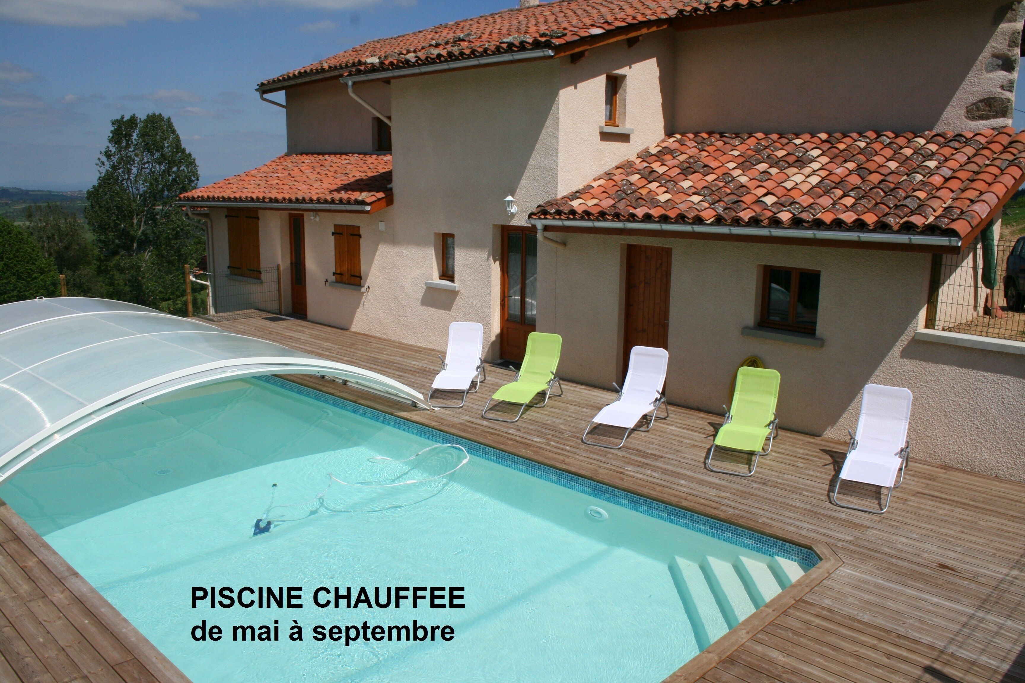 Gite with heated SWIMMING POOL NATURE et CALME in Auvergne-Rhône-Alpes
