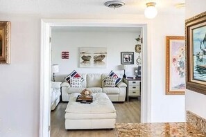 Smart TV, DVD player, books, video library