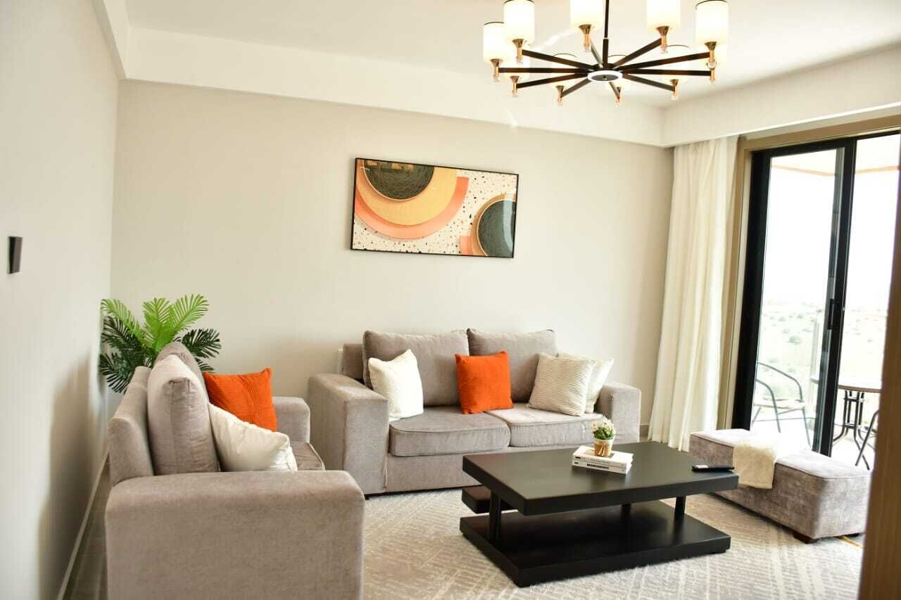 Apartment, 2 Bedrooms, Balcony | Living area | 43-inch Smart TV with digital channels, Netflix, streaming services