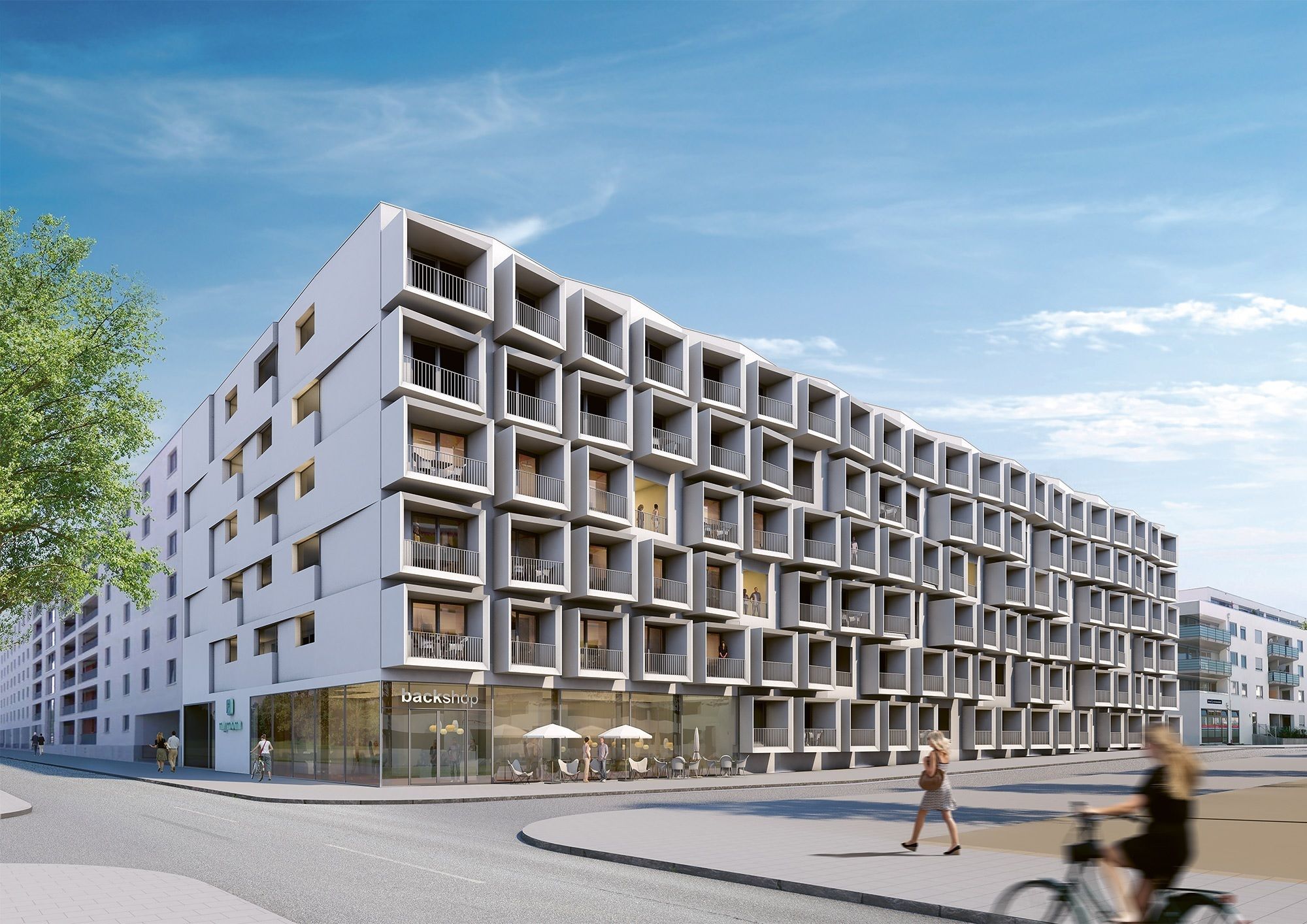 Façade de l’hébergement