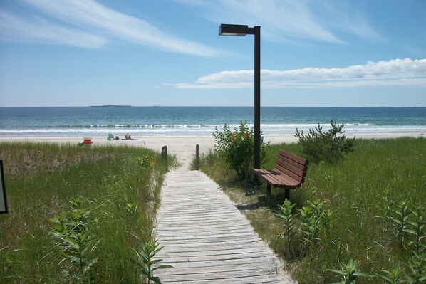 Beach nearby, sun-loungers