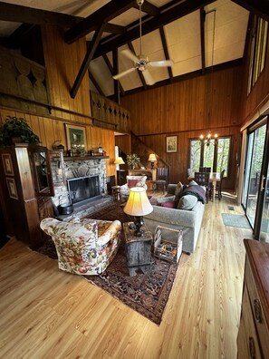 Fireplace - Hoot Owl Hollow-easy access and a great view! (Highlands)