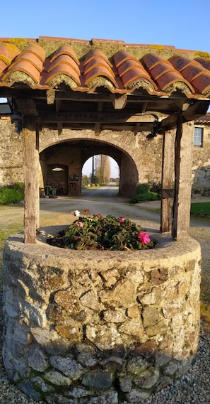 Property grounds - The Courtyard Cottage Gite  25kms Parc Puy du Fou (Monsireigne)