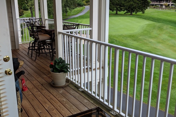 Private balcony on 9th fairway