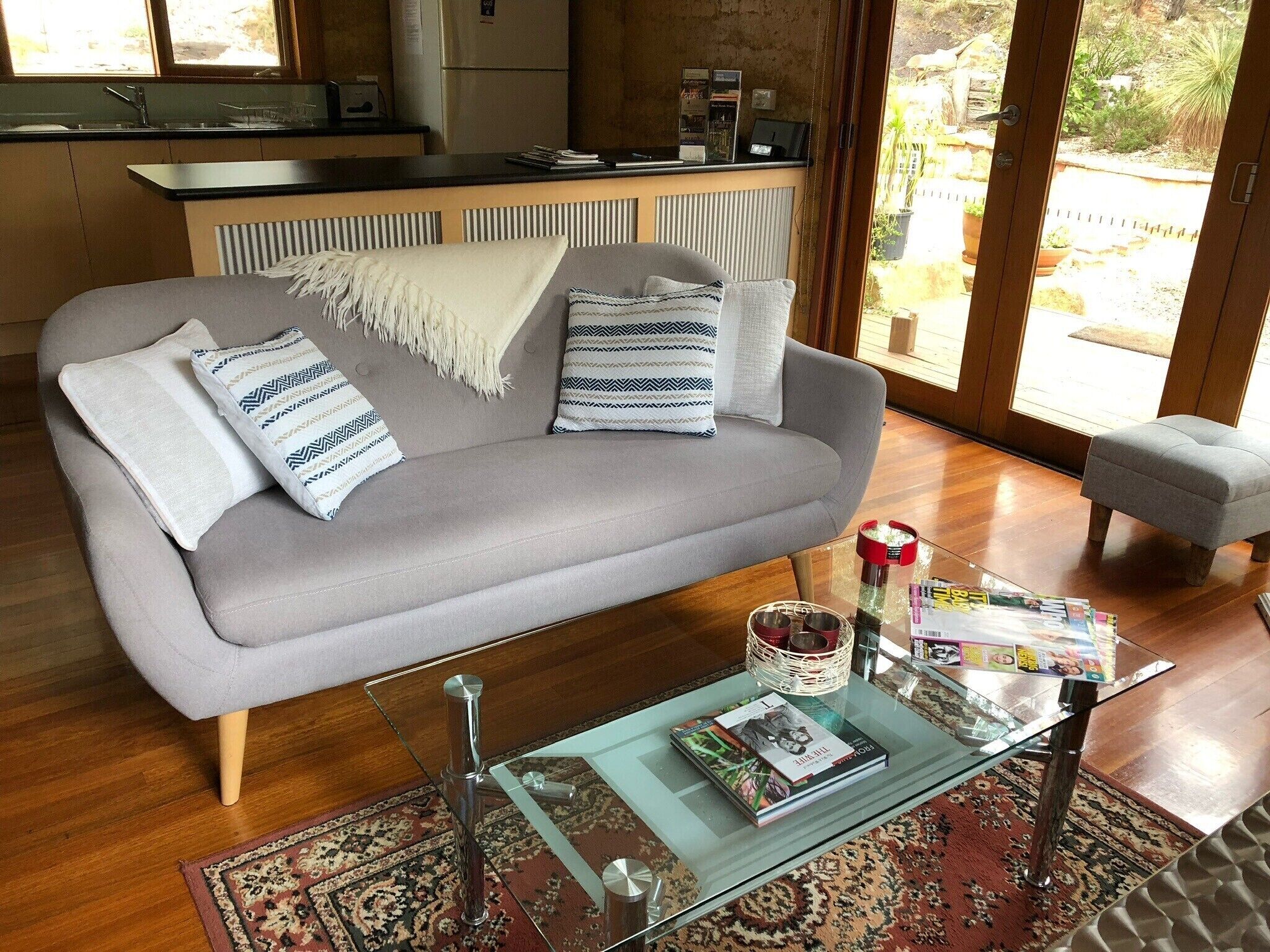 Smart TV, fireplace, DVD player, video library