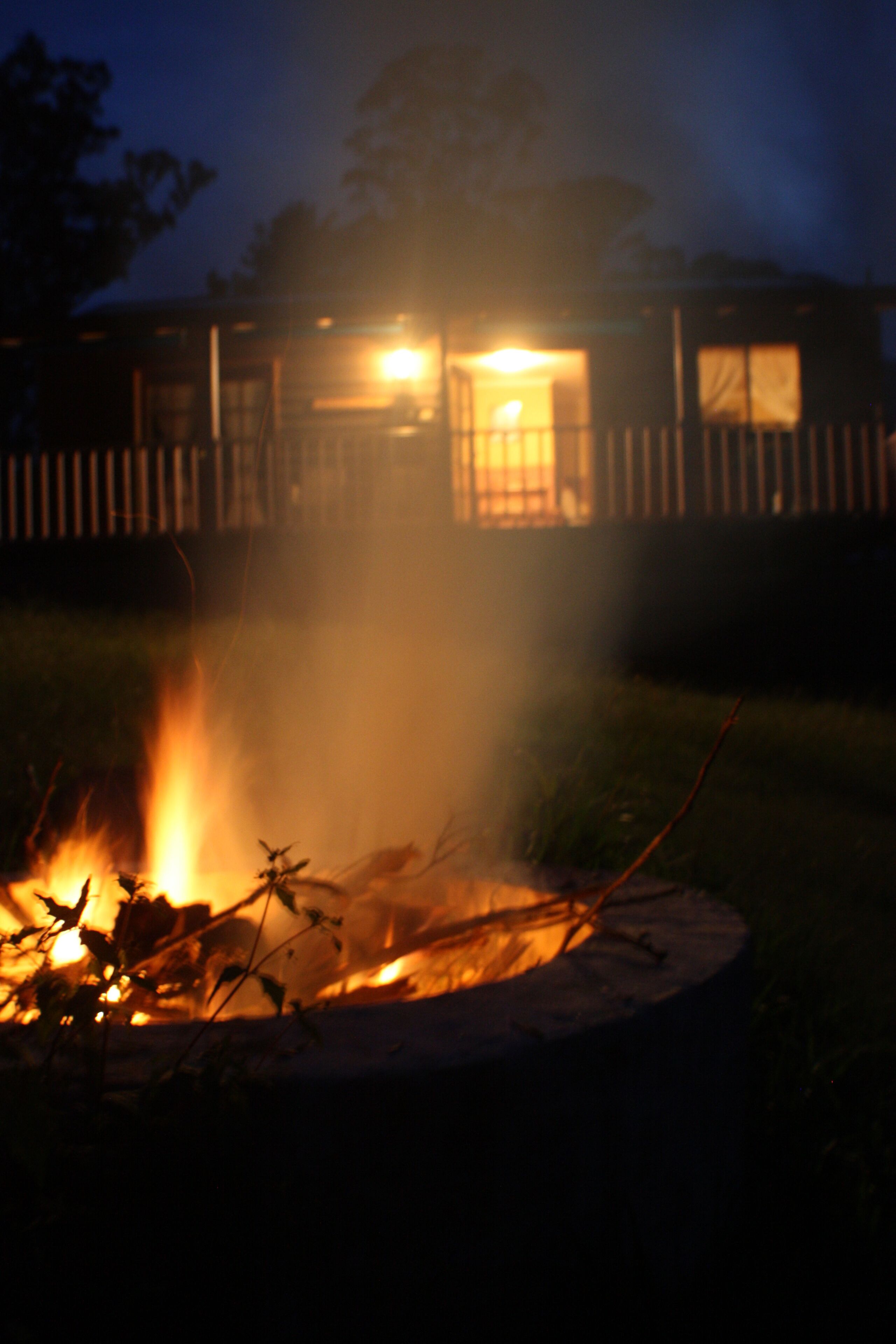 Enjoy the outdoors with a fire and star gaze.