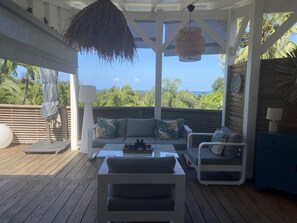 Property grounds - CHARMING SEA-VIEW VILLA WITH PRIVATE POOL AND TERRACE (deshaies)